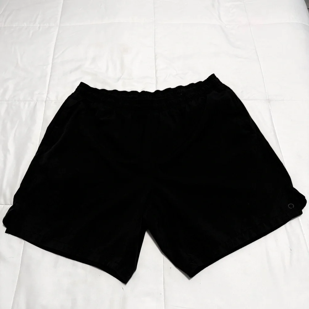 Skora Integral Running Shorts Men’s XL Black 7” Inseam Lined Zip Pocket